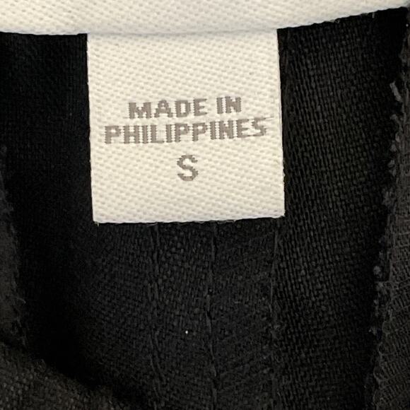 J. Jill Linen Stretch Pull-On Pants Size Small Black Old Money Office Business - Picture 9 of 12